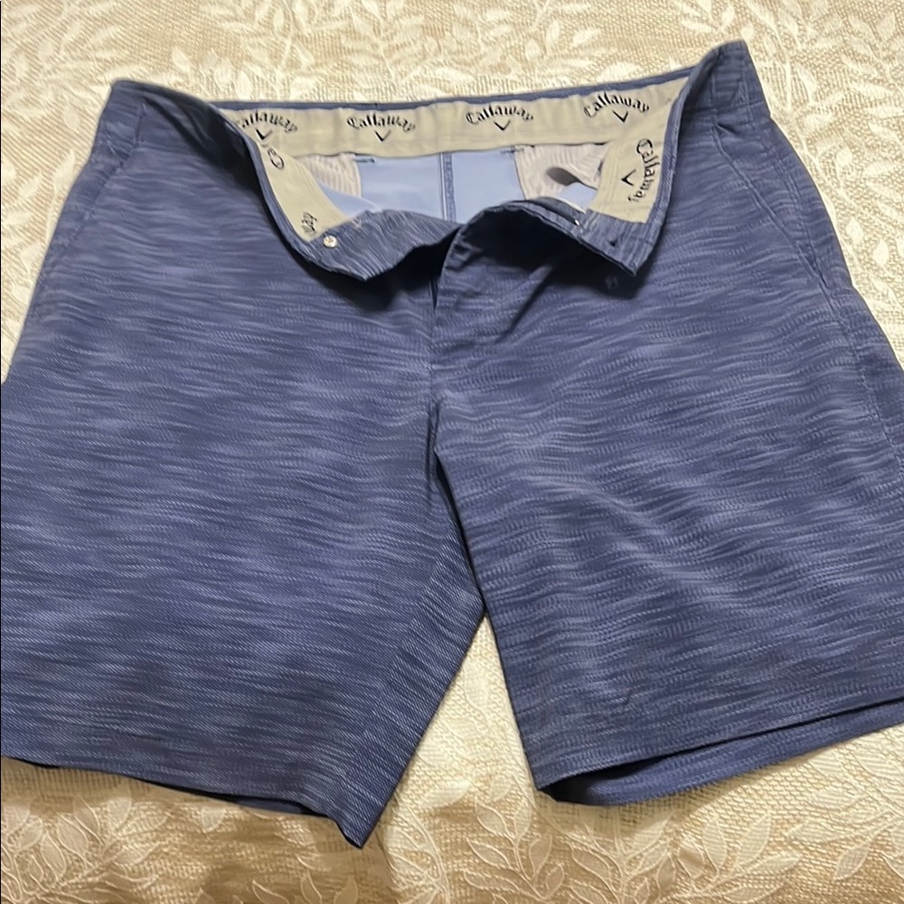 Callaway Blue Golf Shorts Performance Fabric